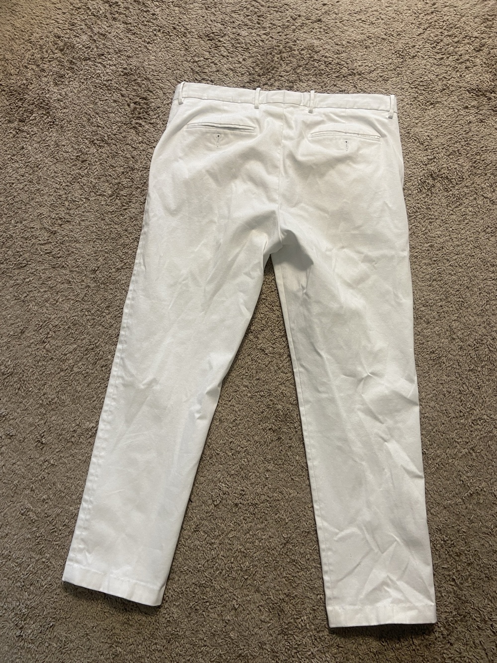 Perry Ellis Pants Mens 36x30 White Resist Spill Chino Slim Fit Stretch Casual - Picture 10 of 10